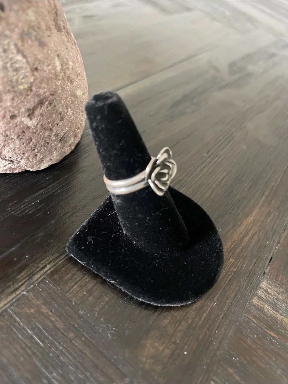Silpada Sterling Silver Rose Ring - Silver Floral Band